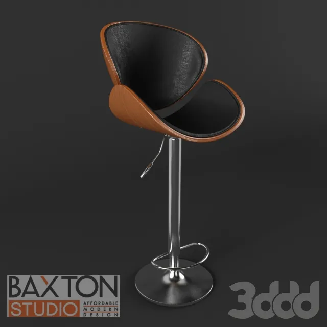 Crocus walnut bar stool by Baxton studio – 211525