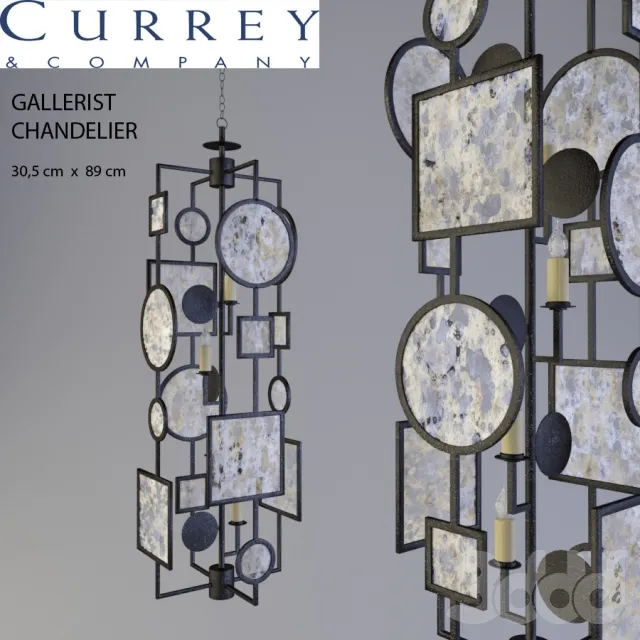 Currey  Company Gallerist Chandelier – 211647
