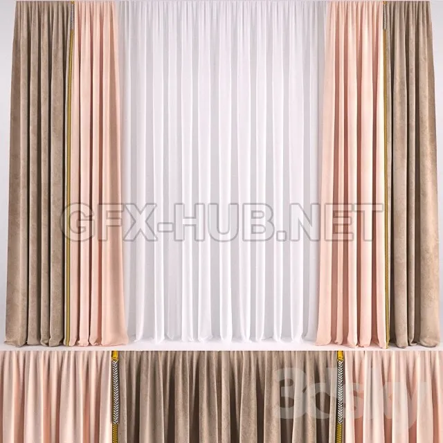 CURTAIN WITH COLOR ZIPPER – 211687