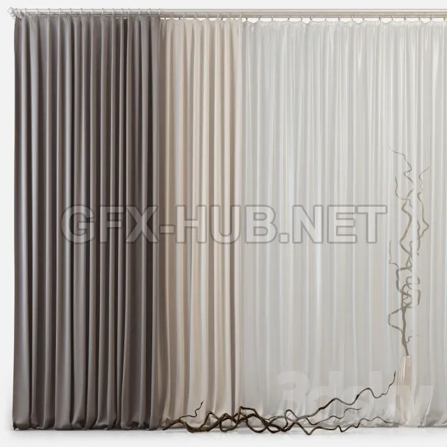 Curtains m03 3d model – 211733