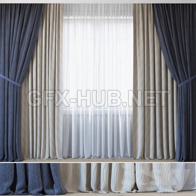 Curtains With Tulle Set 3 In 1 – 211745