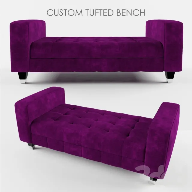 Custom Tufted Bench – 211775