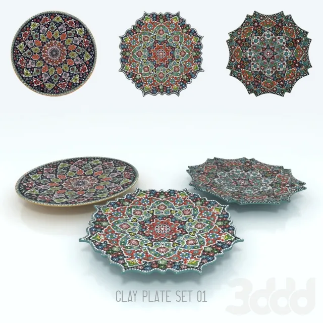 Decoration Clay Plates – 212053