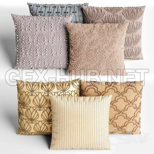 Decorative pillows 3D model – 212131