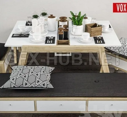 Decorative set of table _VOX _Spot – 212239