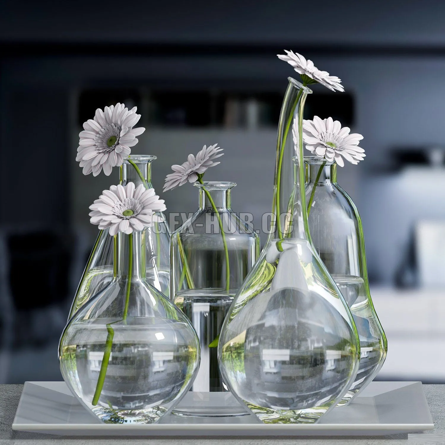 Decorative vases set 4 – 212305