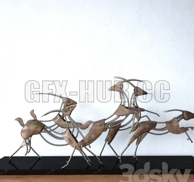 Deer Art Sculpture – 212337