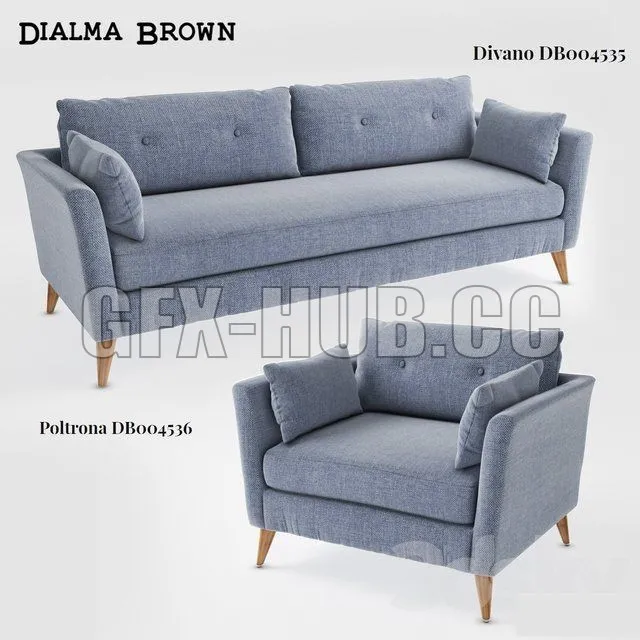 Dialma Brown Divano-db004535 Poltrona-db004536 – 212521