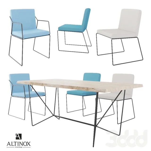 Dining table and chairs Altinox – 212631