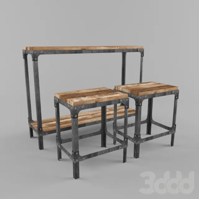 dinning table with stool – 212671