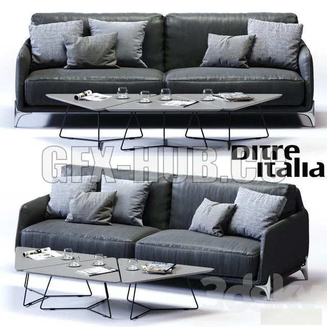 Ditre Italia ELLIOT 3-er Maxi Sofa – 212741