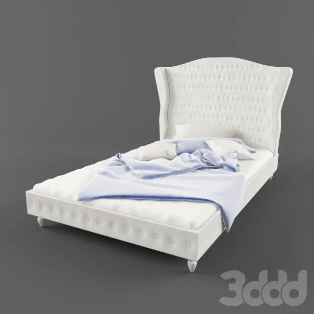 Double bed with high headrest – 213025