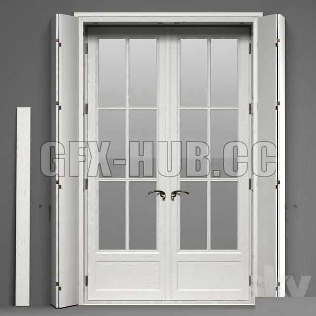 Double Glass Doors with shutters – 213027