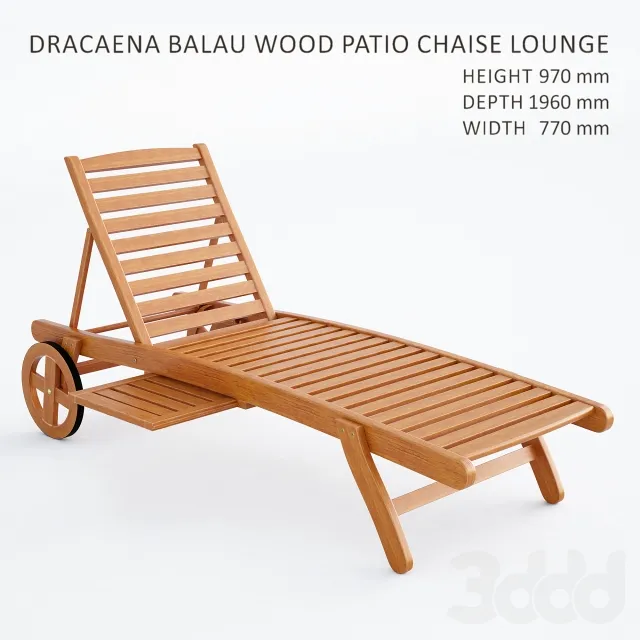 Dracaena Balau Chaise Lounge – 213043
