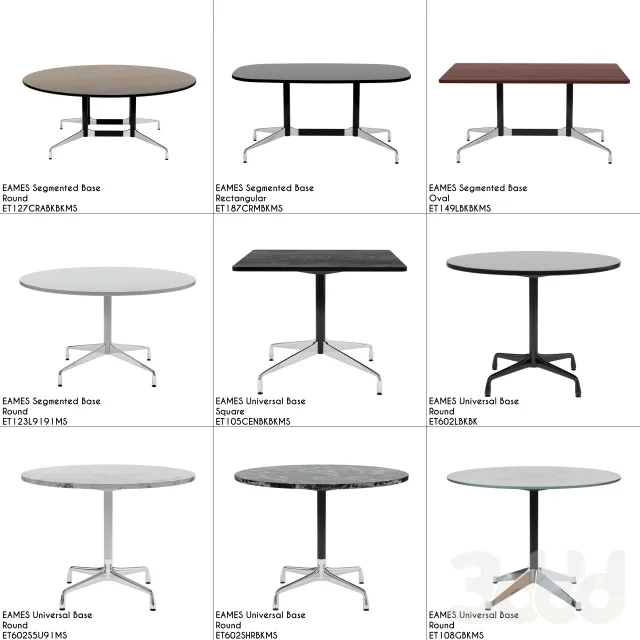 Eames Hermann Miller Tables Collectin – 213253