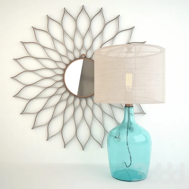 Earth and Sky Lamp  Helianthus Mirror – 213259