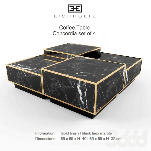 Eichholtz Coffee Table Concordia set of 4 – 213435