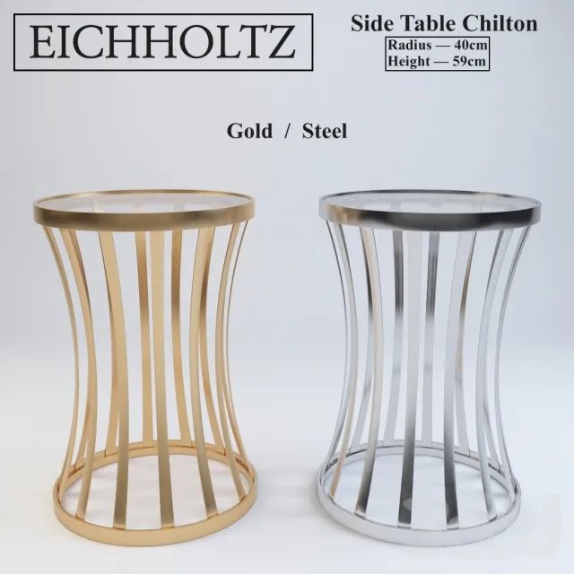 Eichholtz Side Table Chilton (Gold + Steel) – 213507