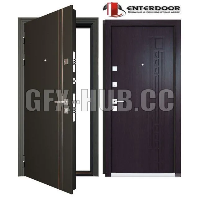 Entrance metal door EnterDoor KvadroLine – 213755