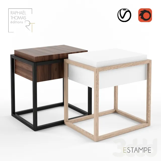 Estampe Bed Side Table – 213853