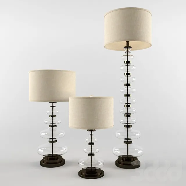 ESTELLE STACKED GLASS TABLE LAMP – 213855