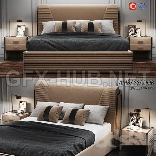 Estetica Ambassador bed 3d model – 213857