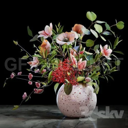 Ethnic bouquet with anemones – 213885