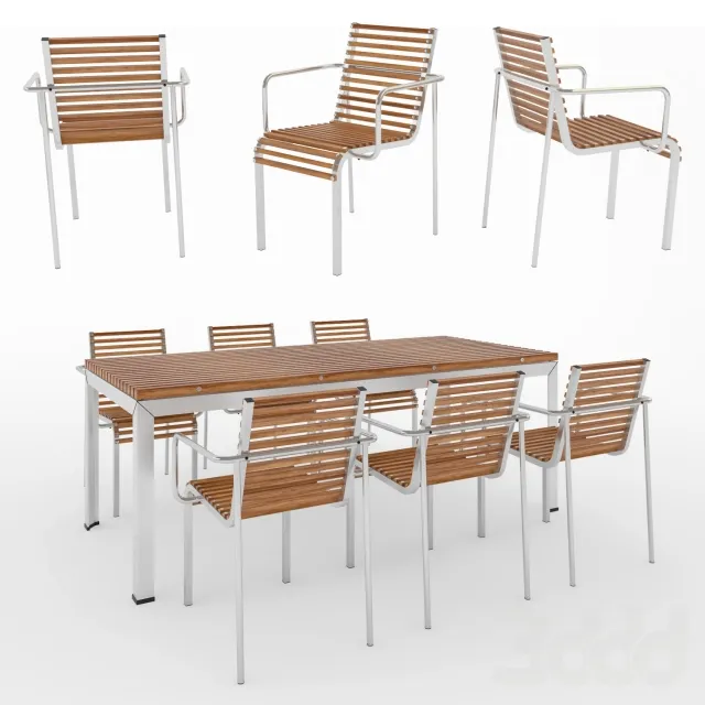 EXTEMPORE Garden table and chair – 213973