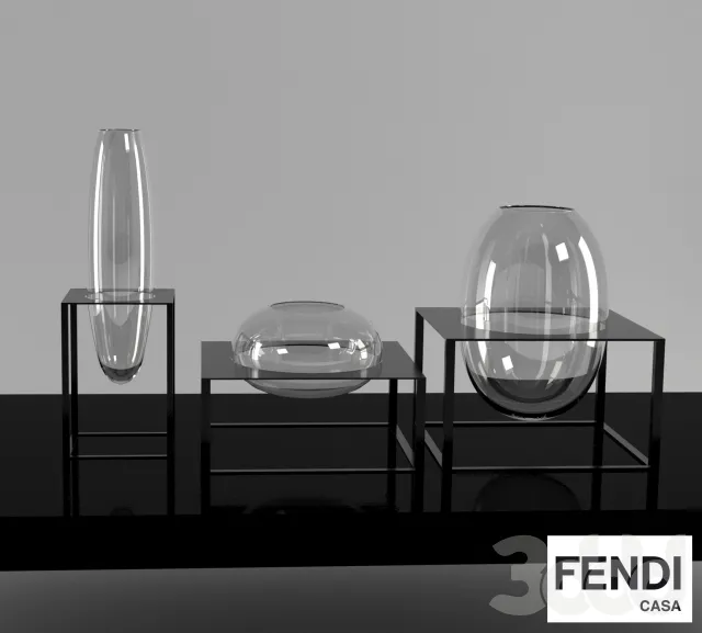 FENDI CASA Cube Murano vases – 214195