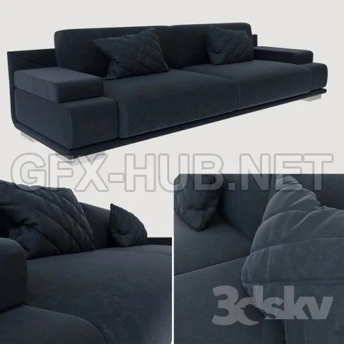 Fendi sofa artu 3d model – 214215