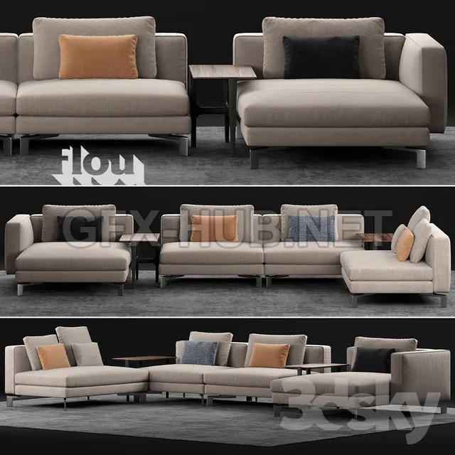 Flou Tay Modular Sofa Composition – 214687