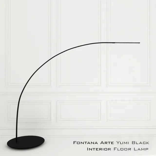 Fontana Arte Yumi Black Interior Floor Lamp – 214775