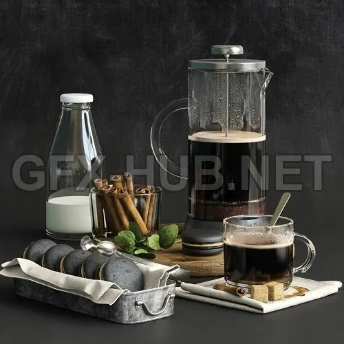 Food And Drinks 3d Model – 214783