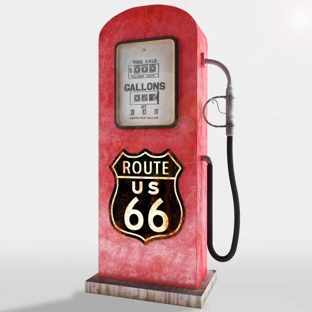 Gasoline Pump Road 66 – 215237