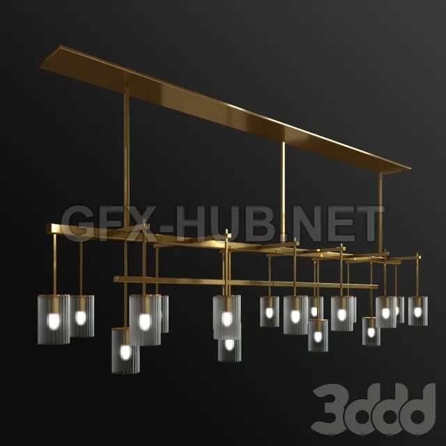 Gold chandelier – 215545