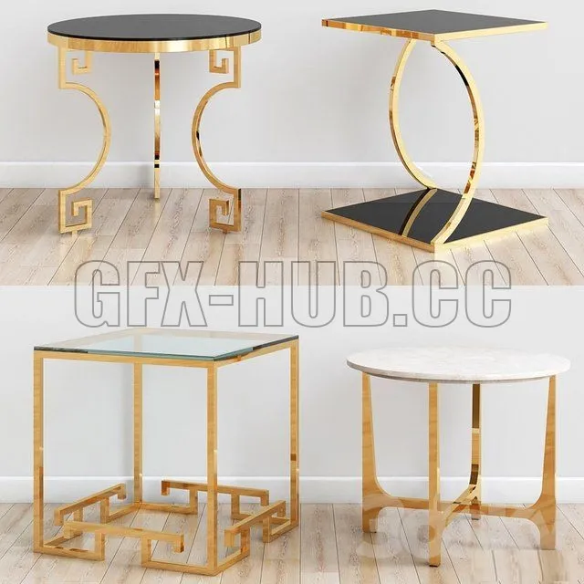 Gold side tables-2 – 215561