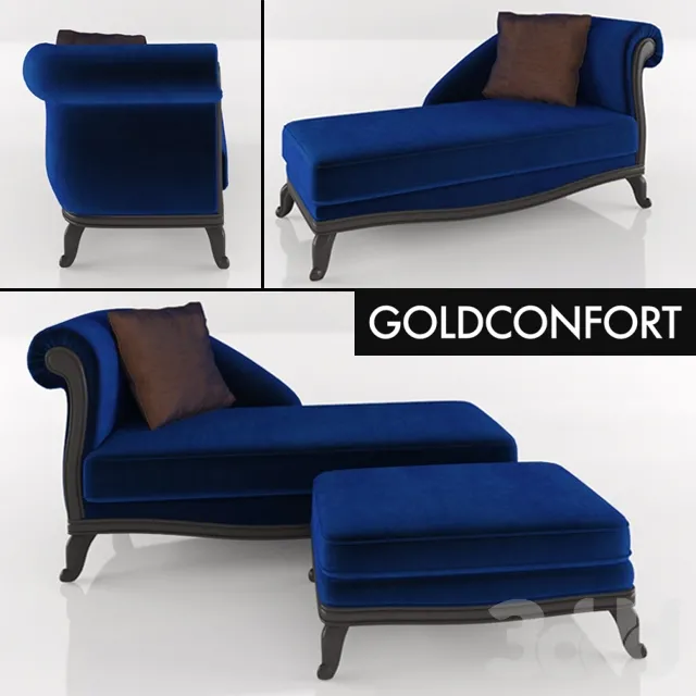 GOLDCONFORT sofa and pouf – 215569