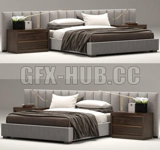 Gray bed – 215831