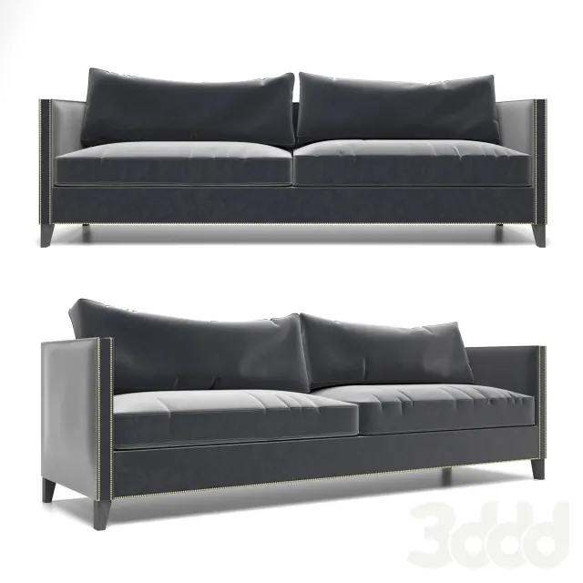 Gray Velvet Sofa – 215835
