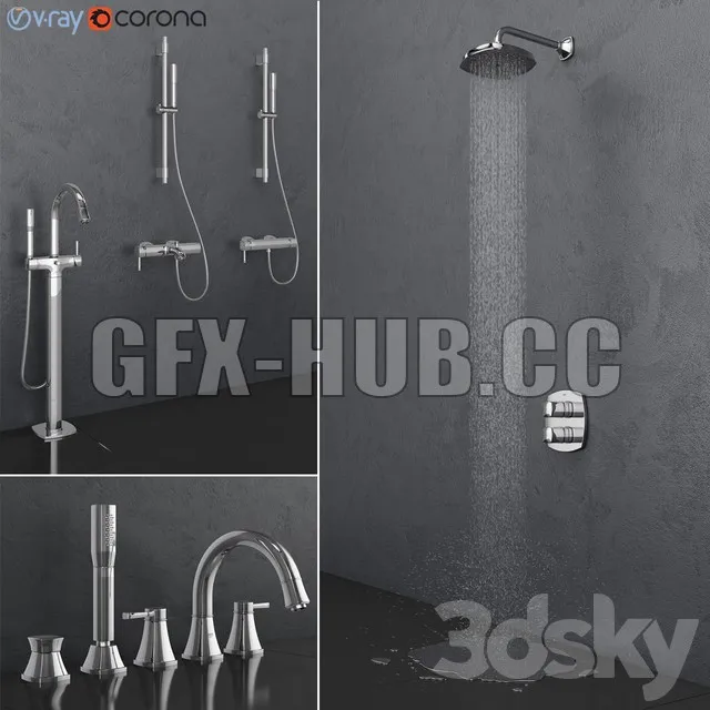 Grohe bath and shower faucets Grandera set – 215891