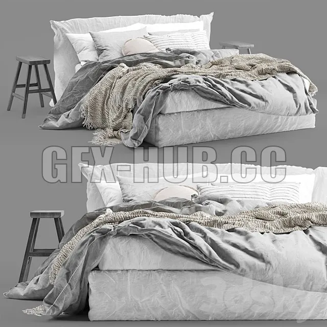 Hale Mercantile Co flax linen bed – 216003