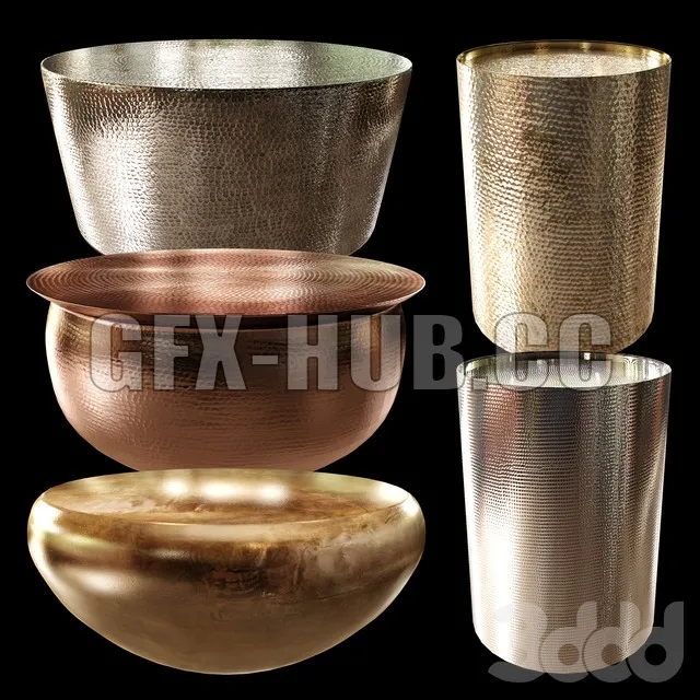 Hammered Coffe Table – 216039