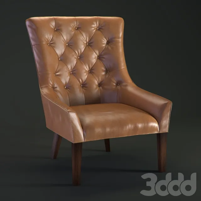 Hayes Tufted Leather Armchair – 216209