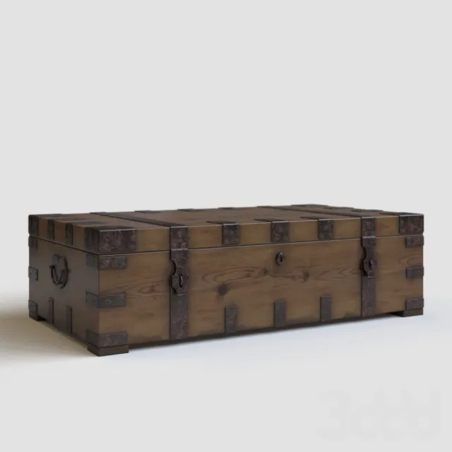 Heirloom Silver-Chest Coffee Trunk – 216261