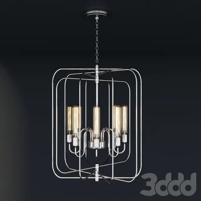High Pendant Lamp in Polished Nickel Finish – 216343