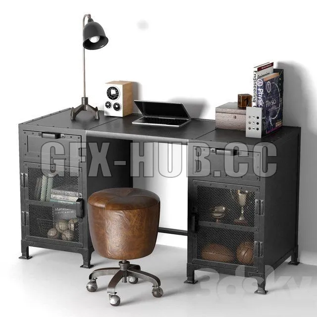 Hopper Storage desk – 216493