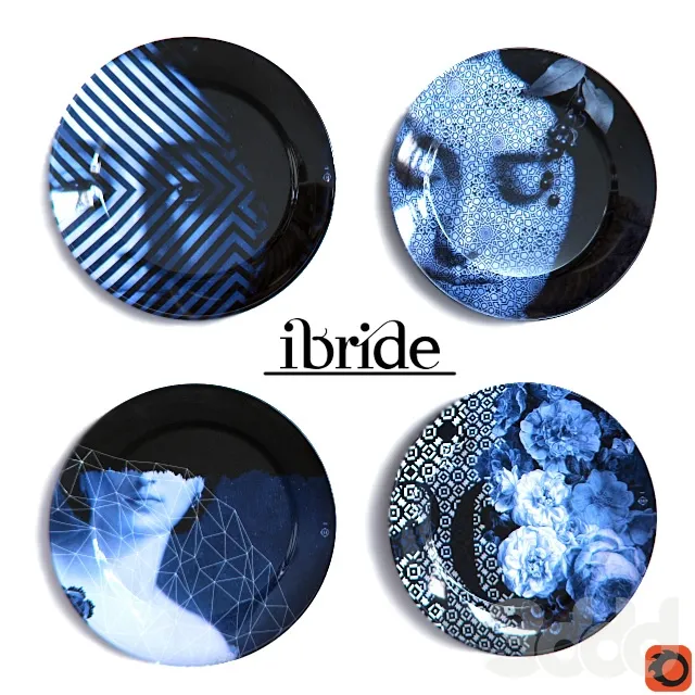 Ibride decorative plates – 216691