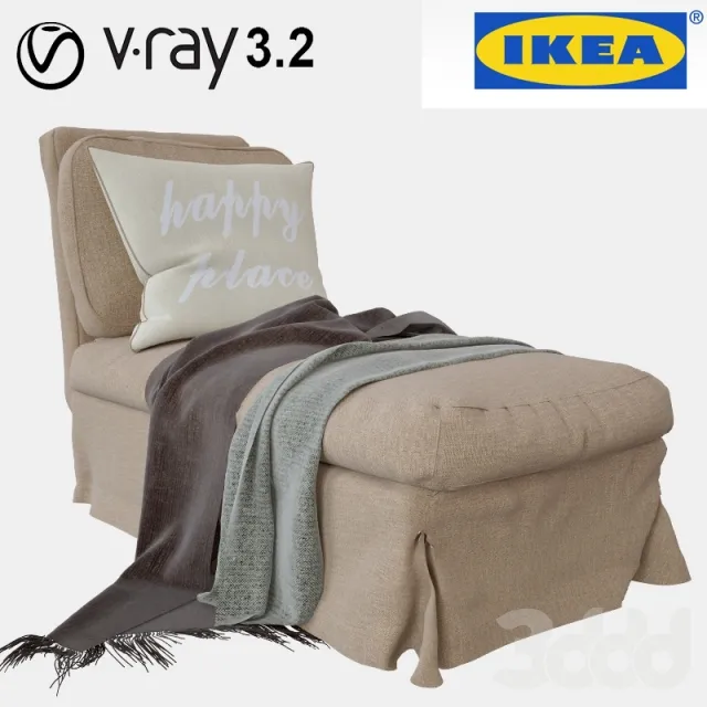 Ikea Ektorp (Chaise Lounge No Armrest) – 216811