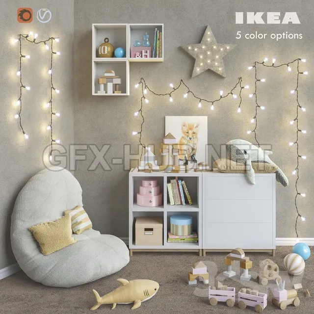 IKEA modular furnitureaccessoriesdecor and toys set 6 – 216875