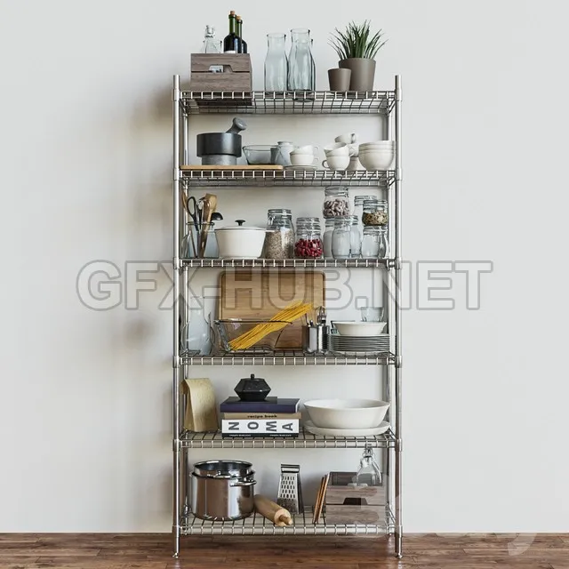 IKEA shelves section OMAR 3D Model – 216923